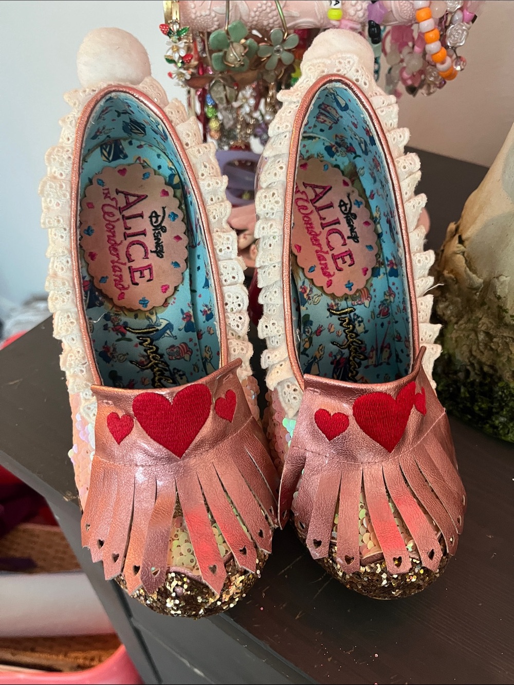 Irregular Choice rare Disney’s Alice in Wonderland white rabbit heels